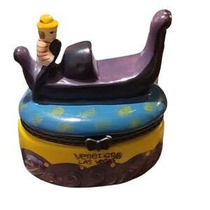 Trinket box Venetian Las Vegas Hinged Gondola Trinket Box